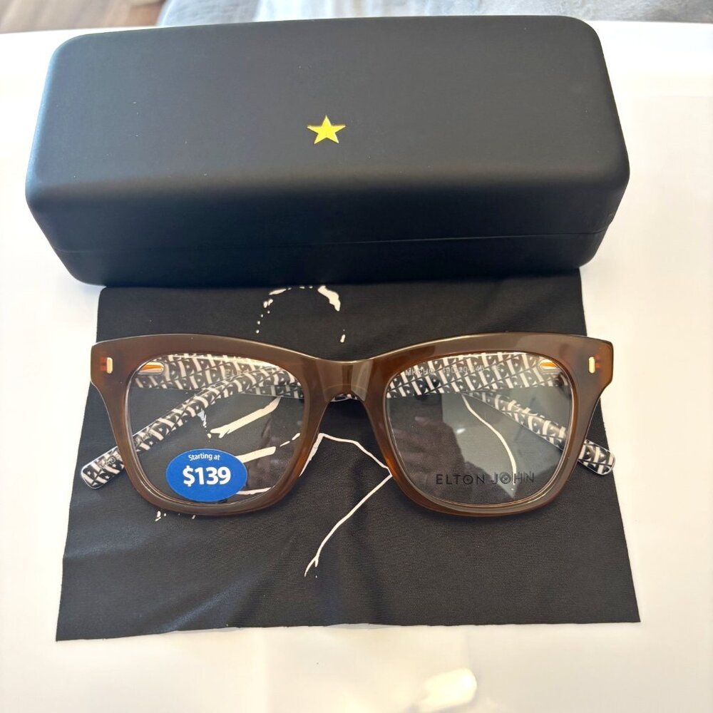 Elton John blue light glasses